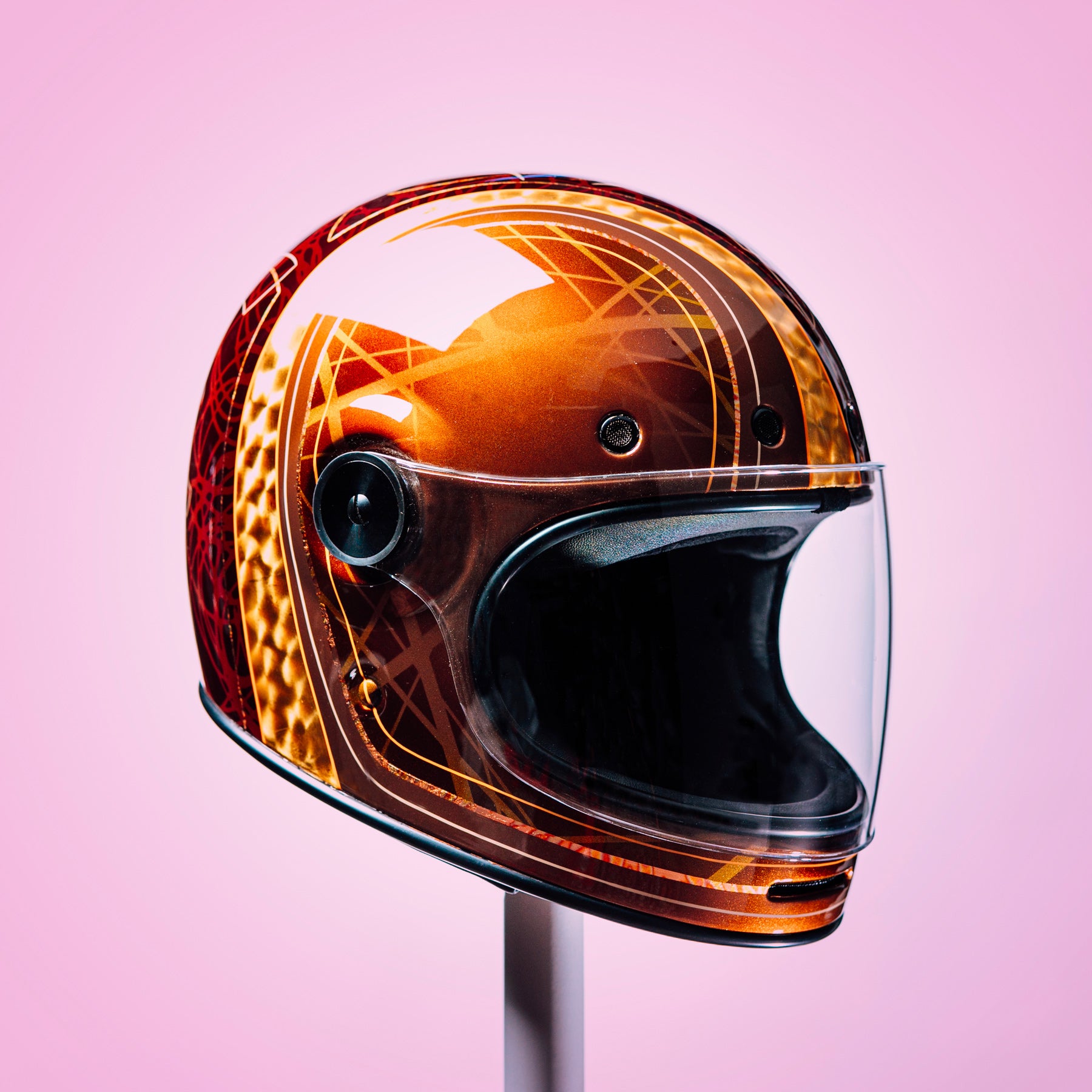 Trippy Ten Helmet Art Show Pittsburgh Jeremy Seanor Lucky Strike Designs