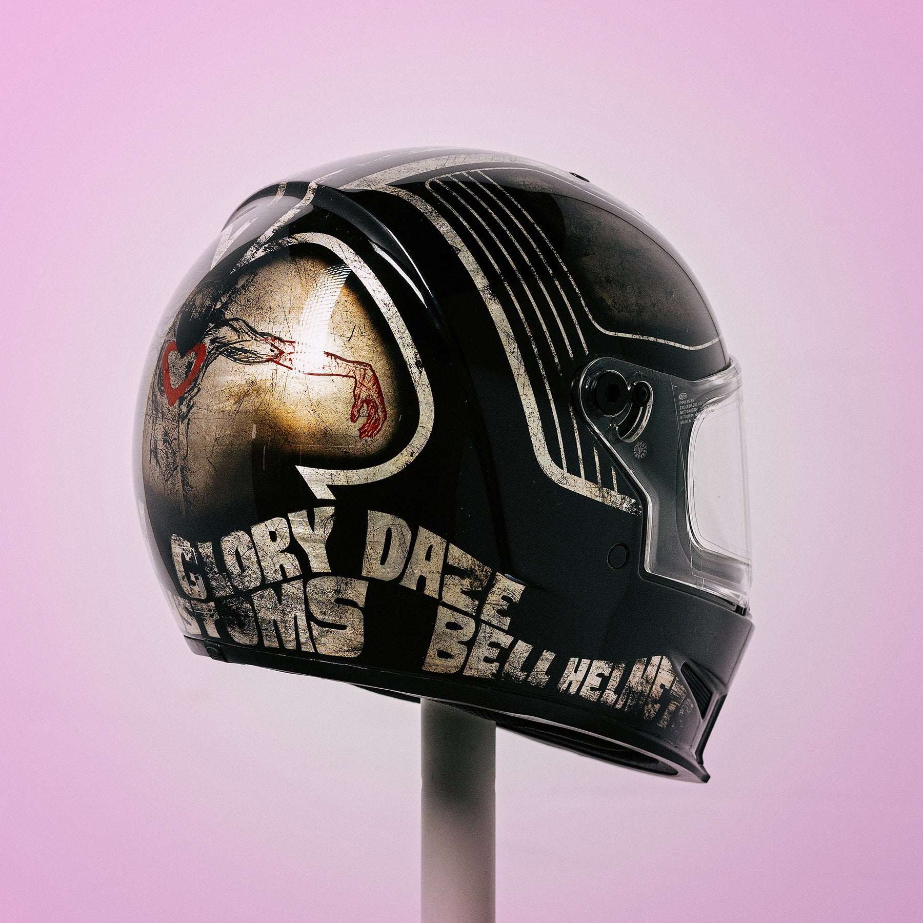 Trippy Ten Helmet Art Show Pittsburgh KC Elkins Krossover Customs