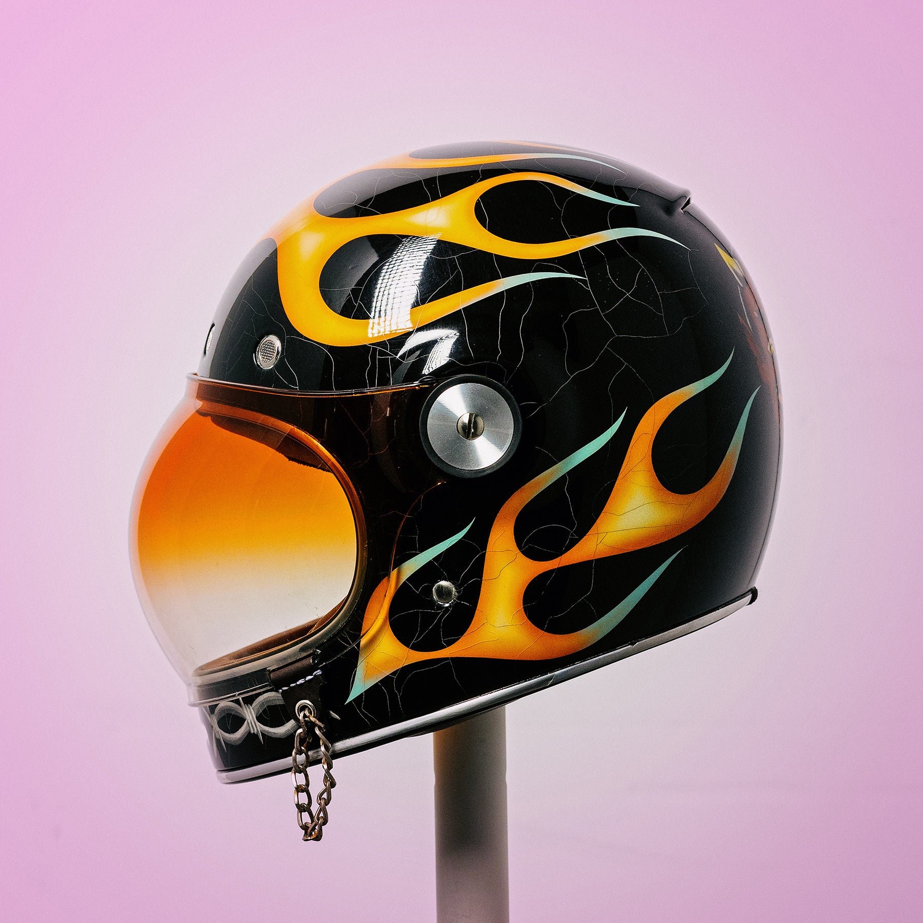 Trippy Ten Helmet Art Show Pittsburgh Mikey Favacchia Paint
