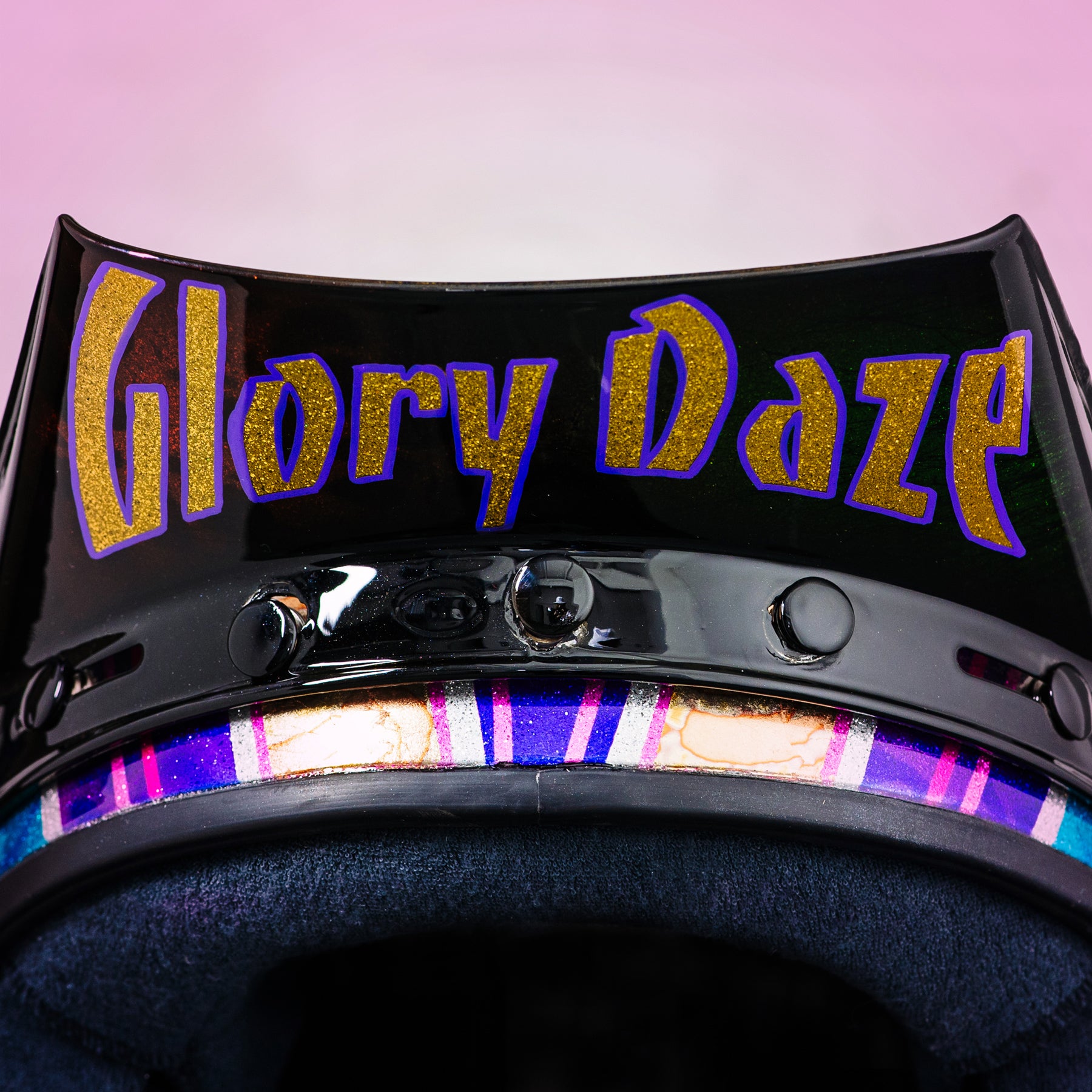 Trippy Ten Helmet Art Show Glory Daze Pittsburgh Moe Colbert