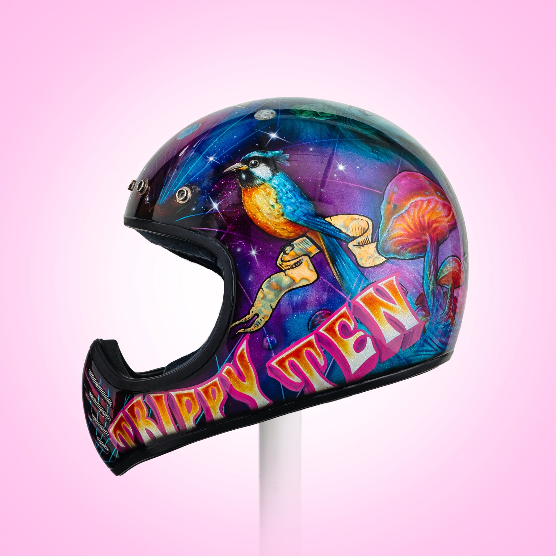 Trippy Ten Helmet Art Show Glory Daze Pittsburgh Ge Targino