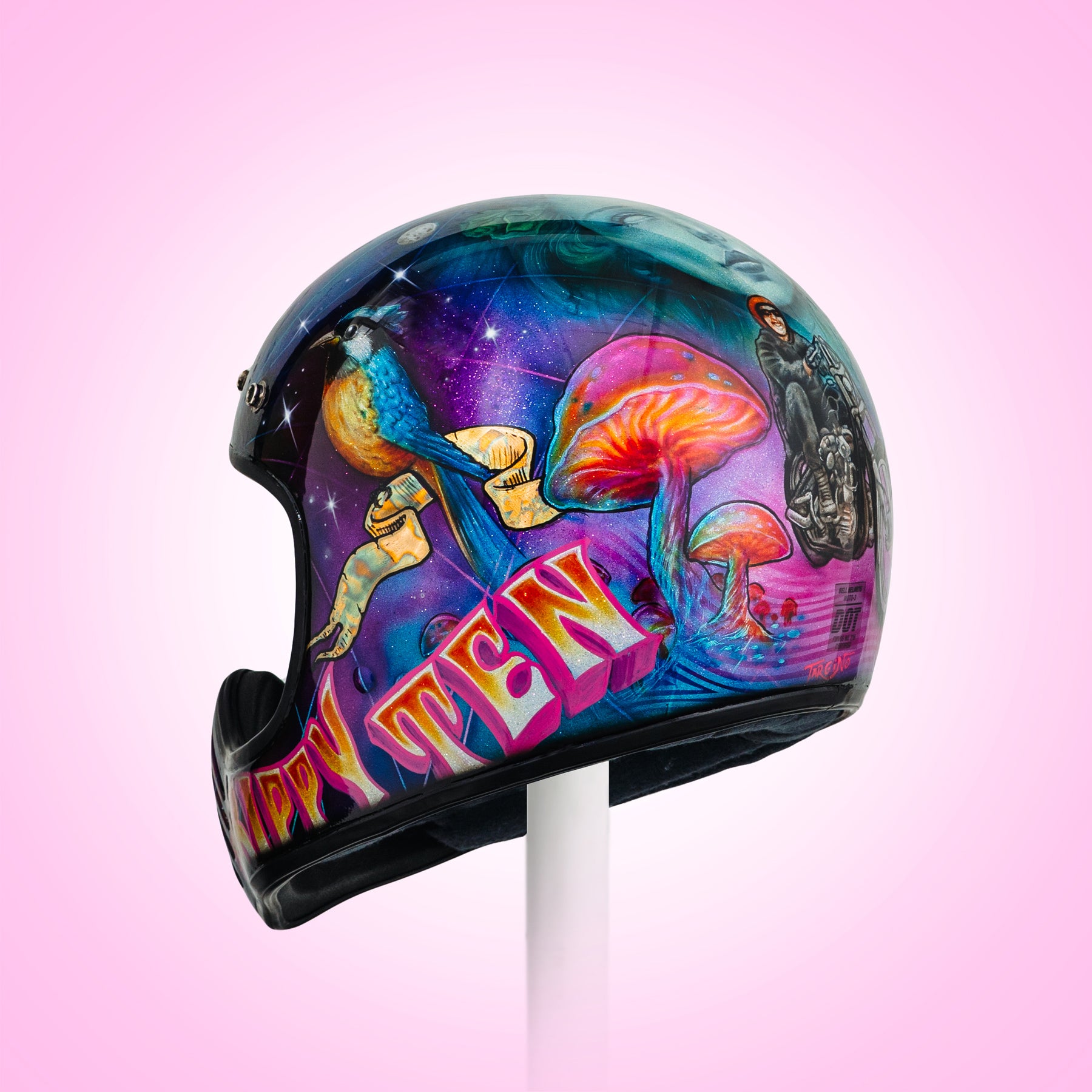Trippy Ten Helmet Art Show Glory Daze Pittsburgh Ge Targino
