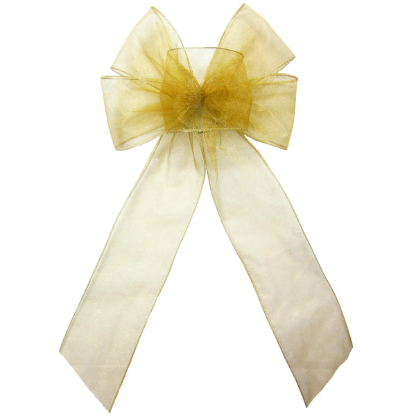 White Gold Ribbon White Gold Bows White Gold Edge Satin Ribbon 3/8in. X 50  Yards pm57520310 