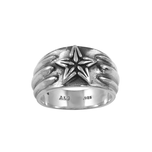 Cross'n Star Sterling Silver Ring – A&G Rock