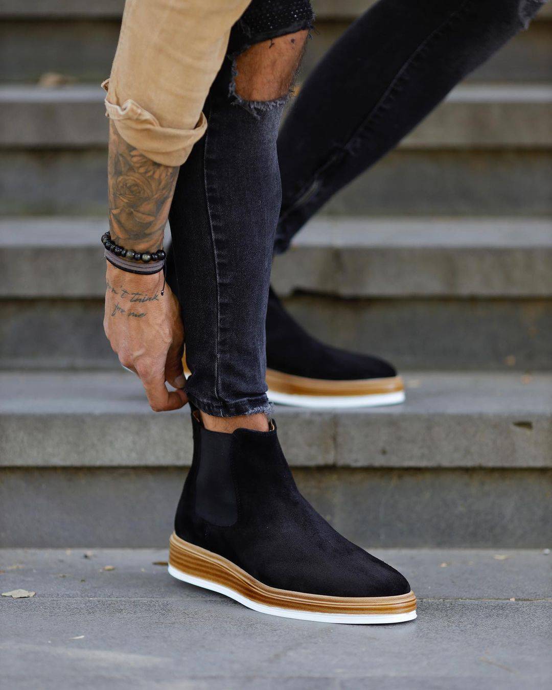 system Takke Excel Luxury Chelsea Suede Boots | Manchinni®