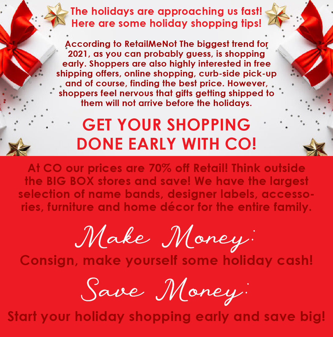 Holiday Shopping Tips from Consignment Originals