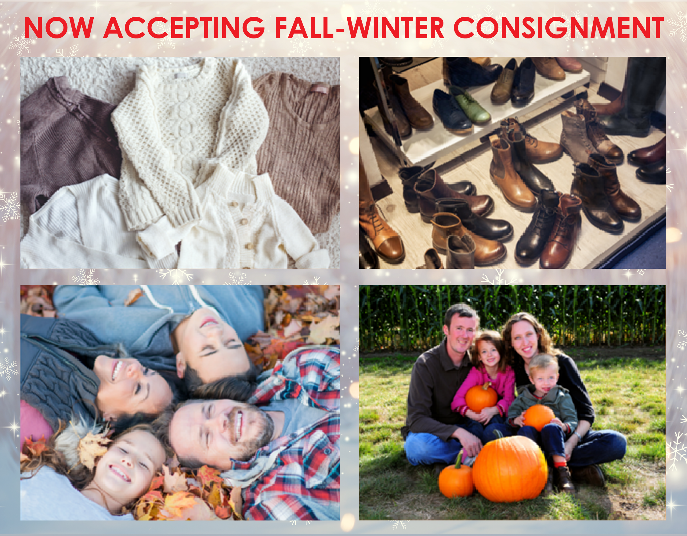 Accepting Fall Consignments