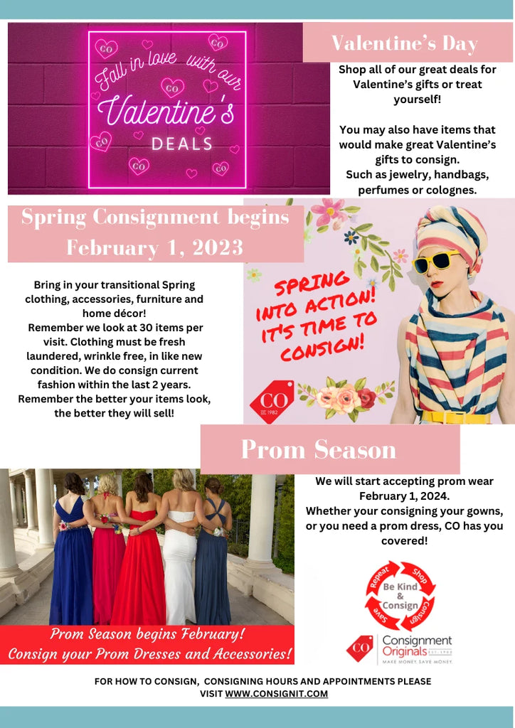 Spring Consignment Happening Now at Consignment Originals