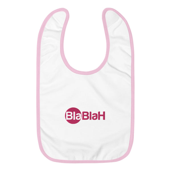 Download Pink Blablah Baby Bib Black Blanch