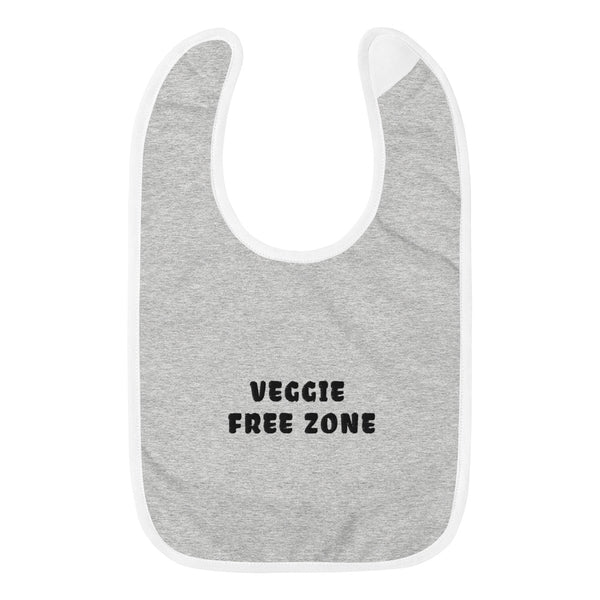 Download Veggie Free Zone Baby Bib Black Blanch