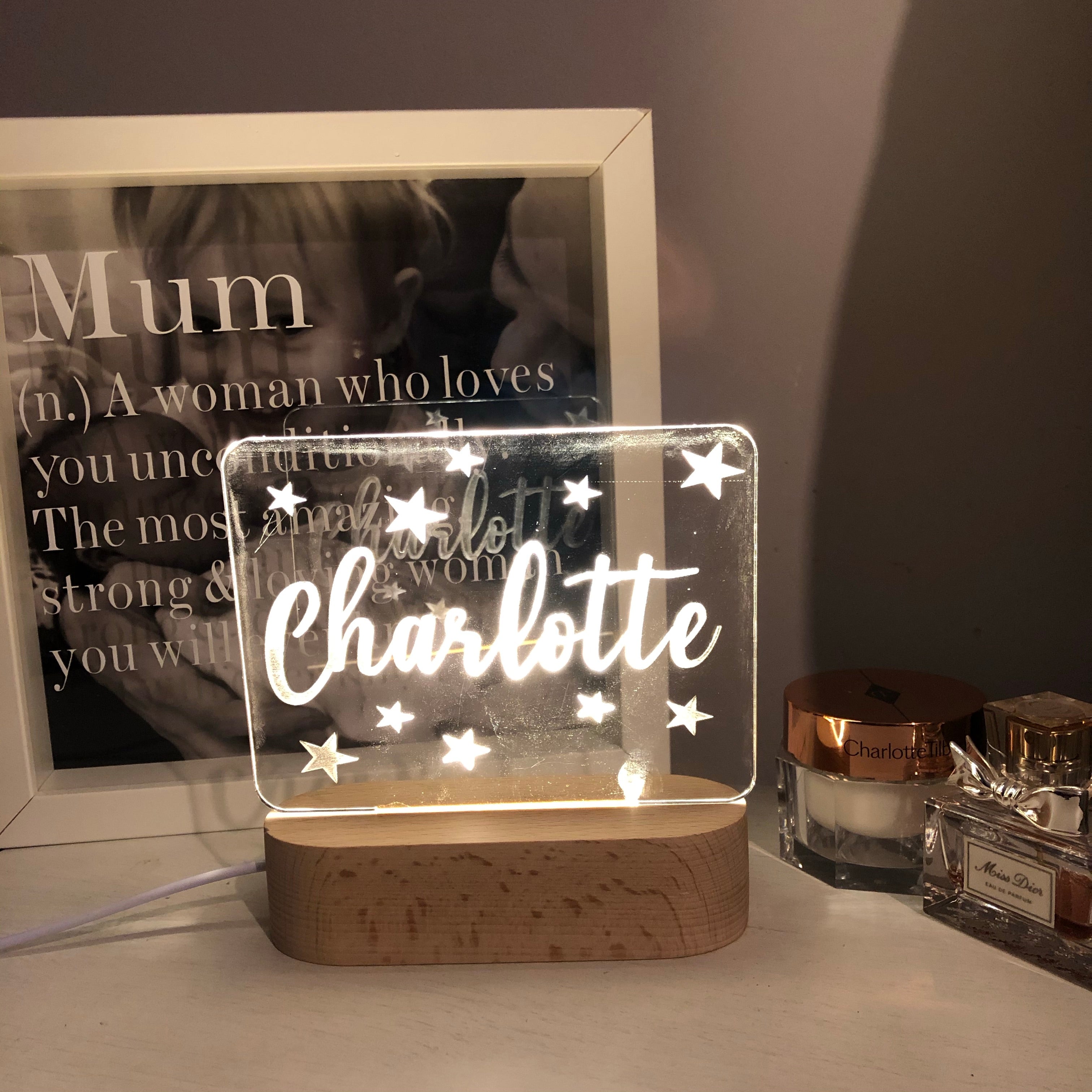 personalised childrens night lights