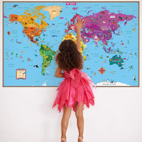 Rand McNally’s Illustrated Map of the World for Kids
