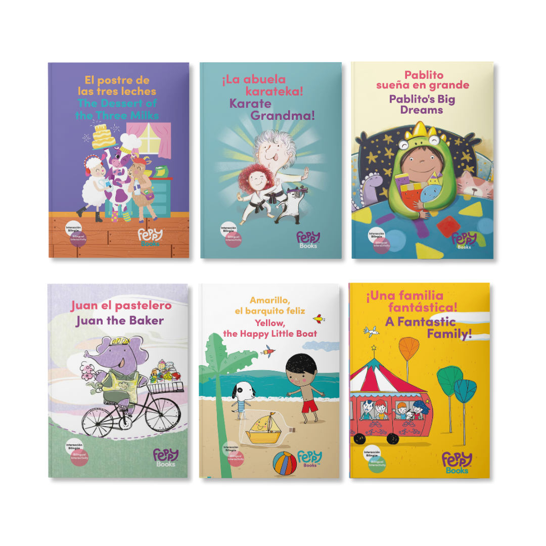 Image of The Feppy Experience Book Collection: Set of 6 Bilingual English Spanish Books