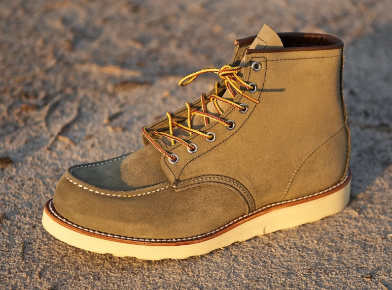 red wing moc toe olive mohave