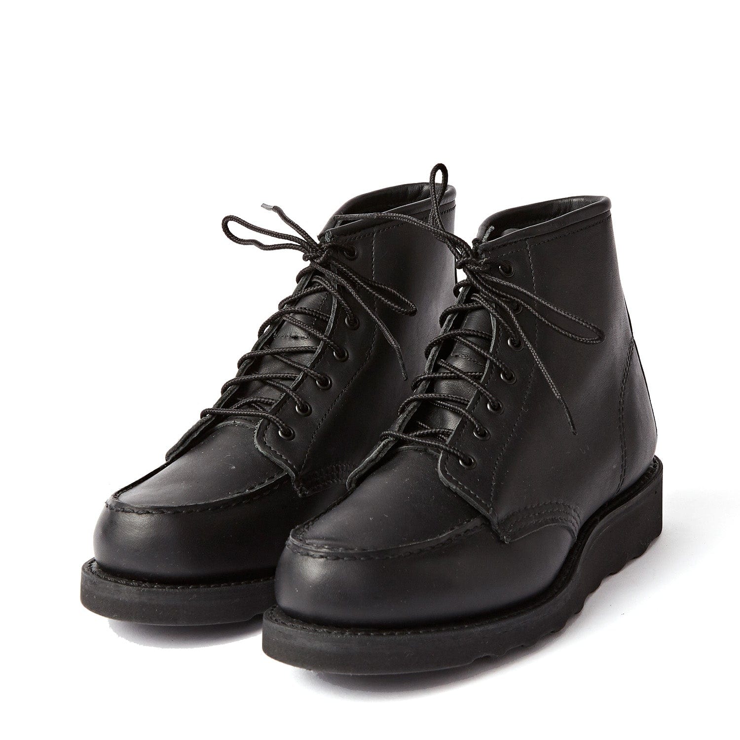 red wing moc toe all black