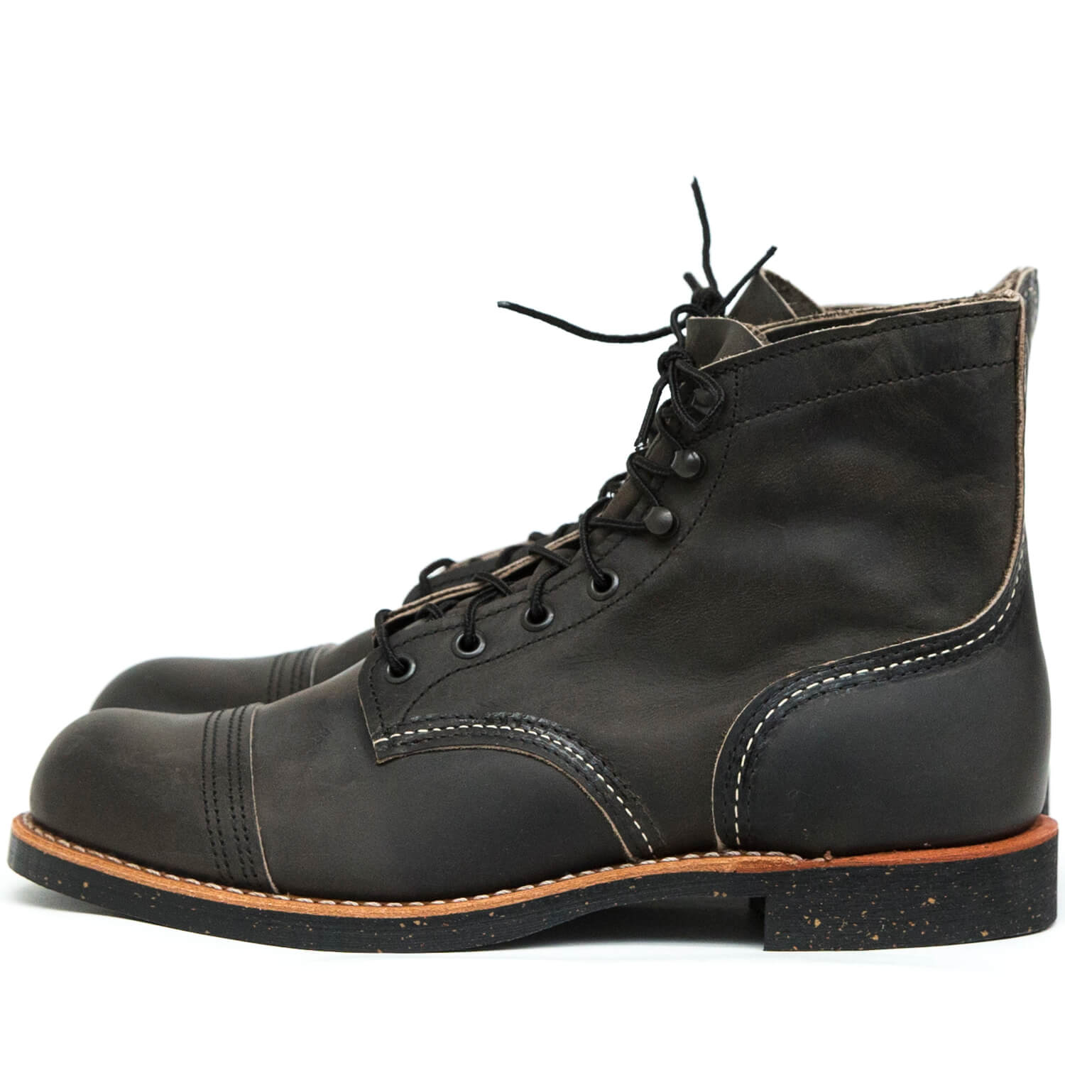 red wing iron ranger charcoal rough and tough