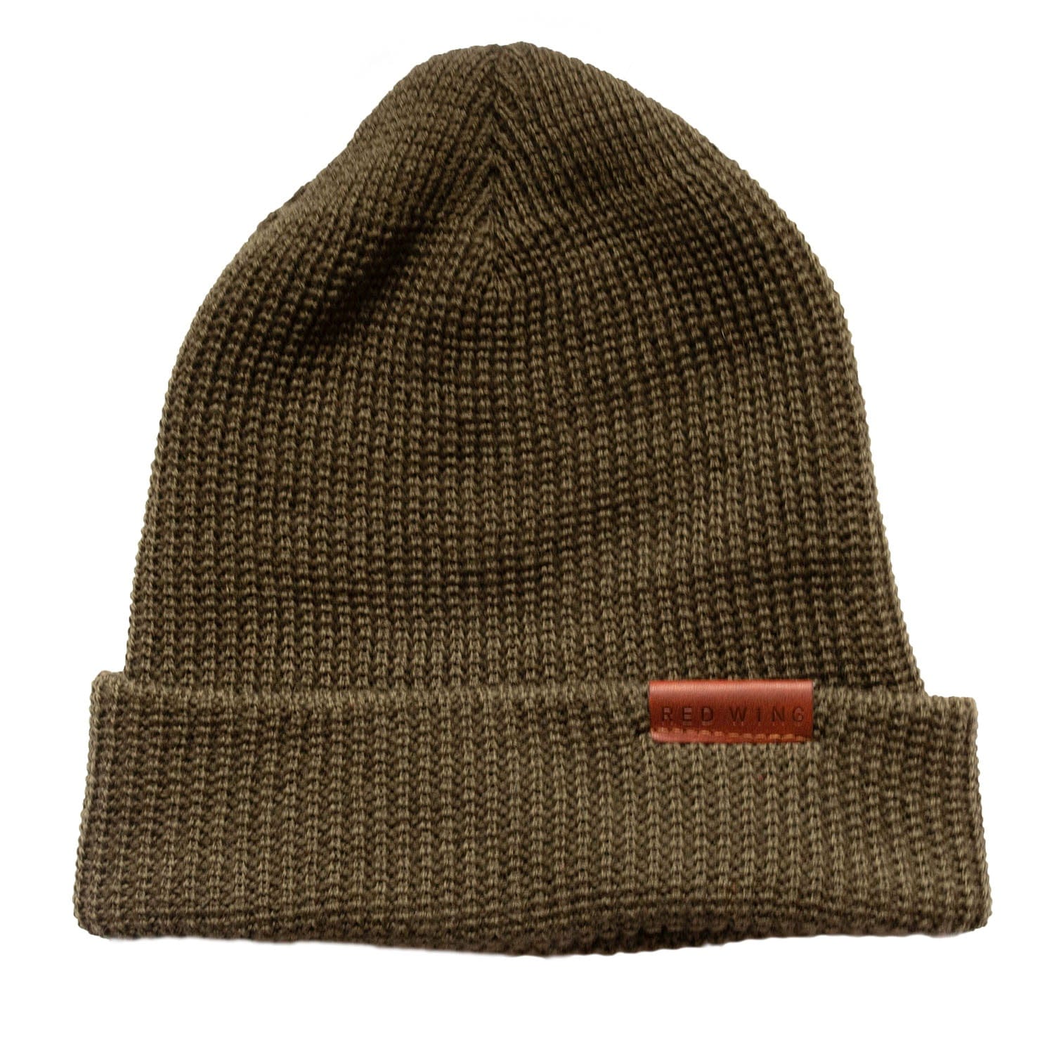 Merino Wool Knit Cap Beanie Olive