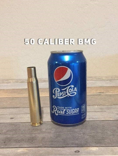 Dummy 50 Caliber BMG Hand Polished Once Fired Brass Casings Used