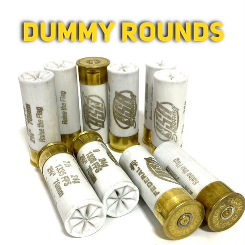 Dummy Rounds Inert Gold Shotgun Shells 12 Gauge Remington Fake Hulls 12GA –
