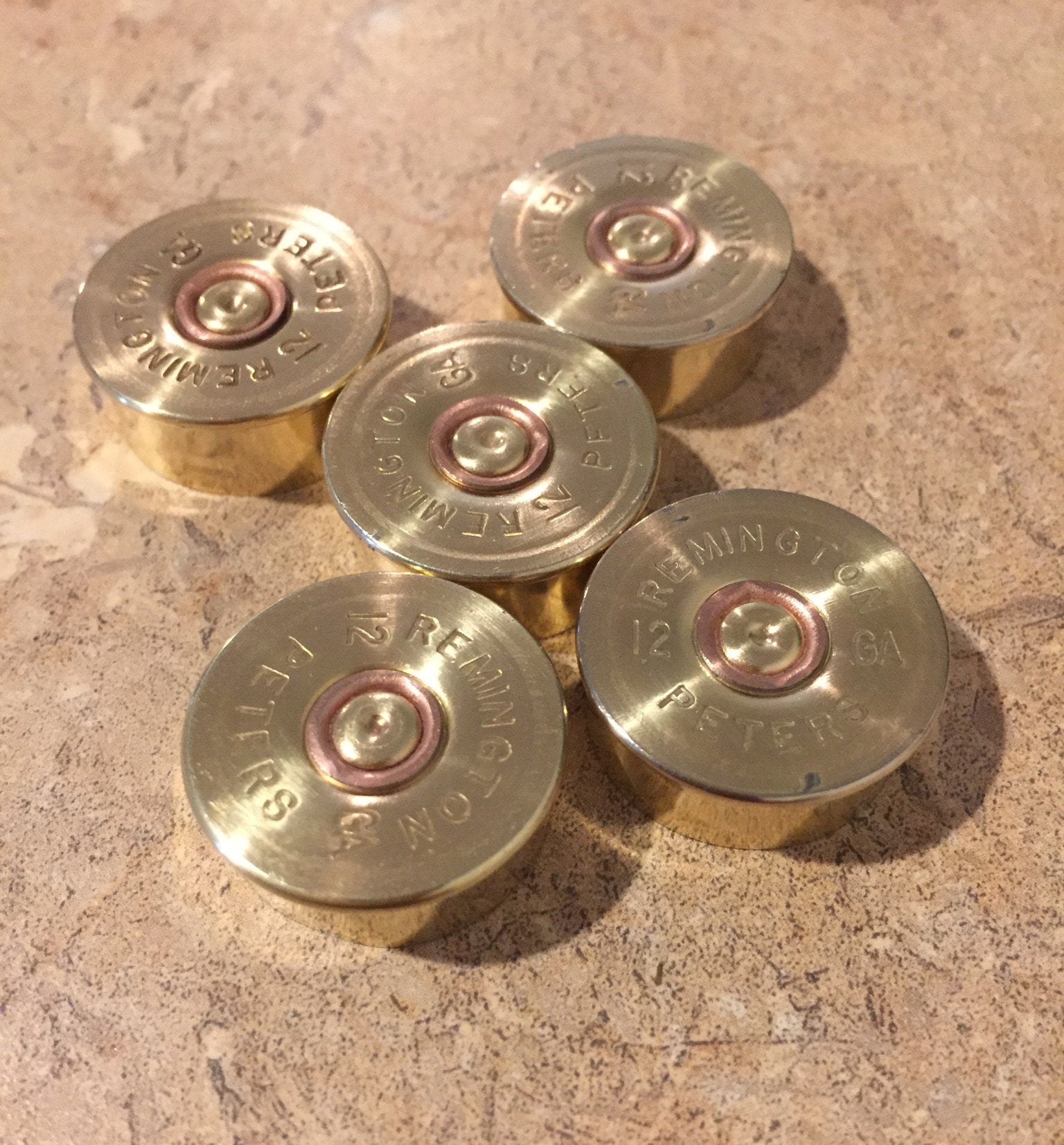 Remington Peters Steel Head Stamps 12 Gauge Bottoms Gold Shotgun Shells ...