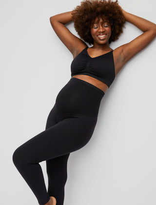 Maternity Yoga Pants Basic Black - Sexy Mama Maternity