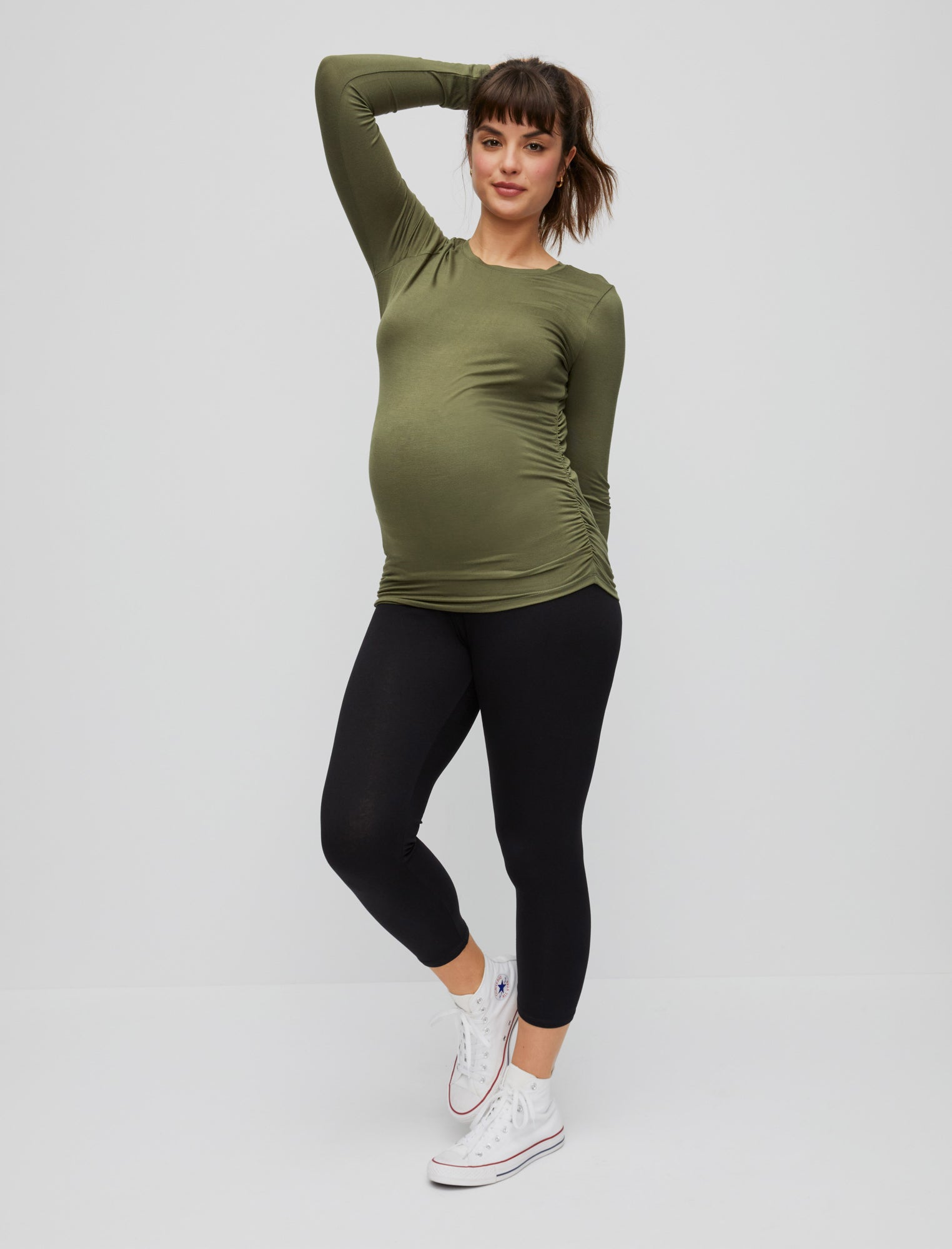 Enerful Fleece Lined Maternity Leggings Workout Activewear Winter Warm  Pregnancy Thermal Pants with Pockets : : Clothing, Shoes &  Accessories