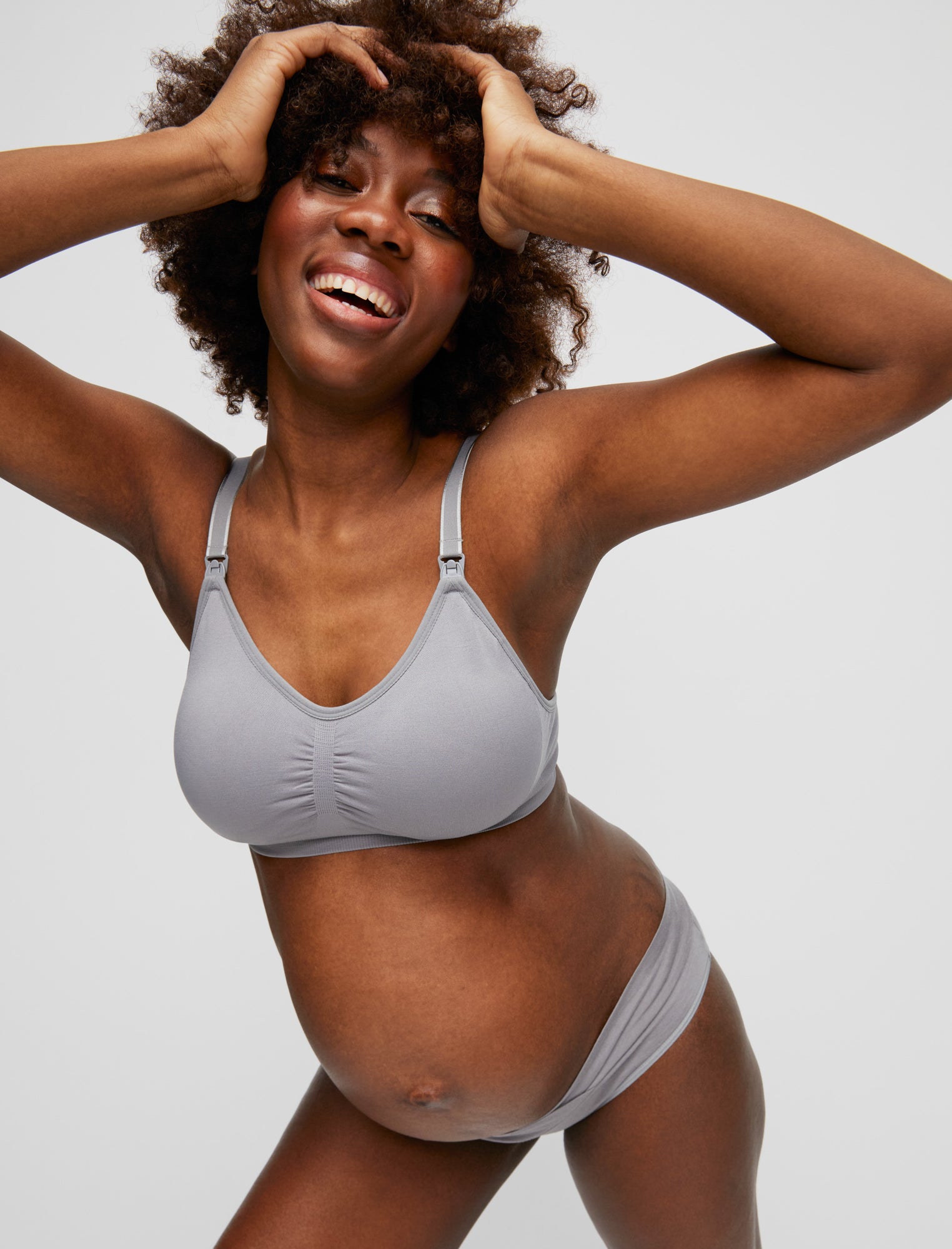 Motherhood Maternity Average Busted Seamless Spacedye Maternity and Nursing  Bra (A-D Cup Sizes)