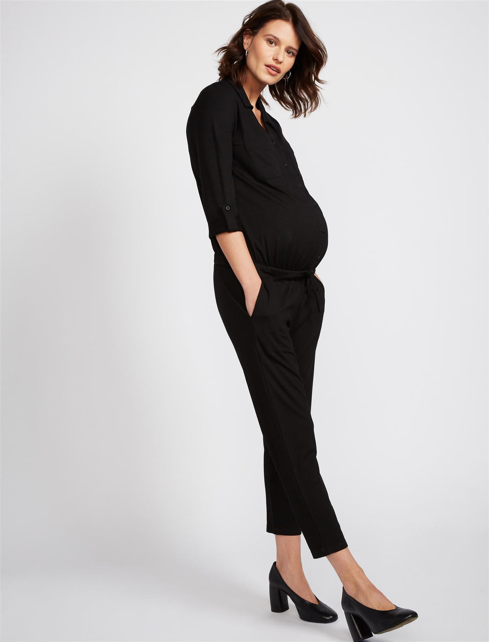 Vet roestvrij Met opzet Isabella Oliver Ashlyn Maternity Jumpsuit - Motherhood