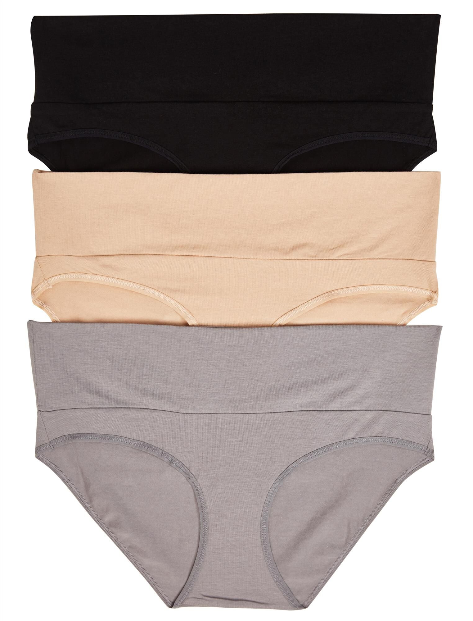 3pcs Women's Pregnant Nursing Panties, Cotton Breathable Plus Size Low  Waist Underwear