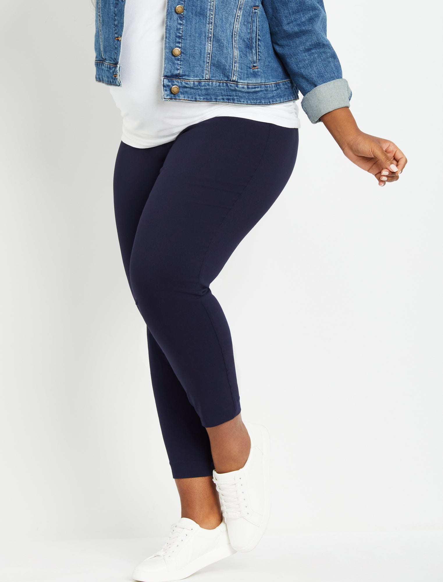 Bycc Bynn Womens Plus Size Stretch Leggings Full-Length Ultra Soft Tights  Pants(Navy Blue,XXL) at  Women's Clothing store