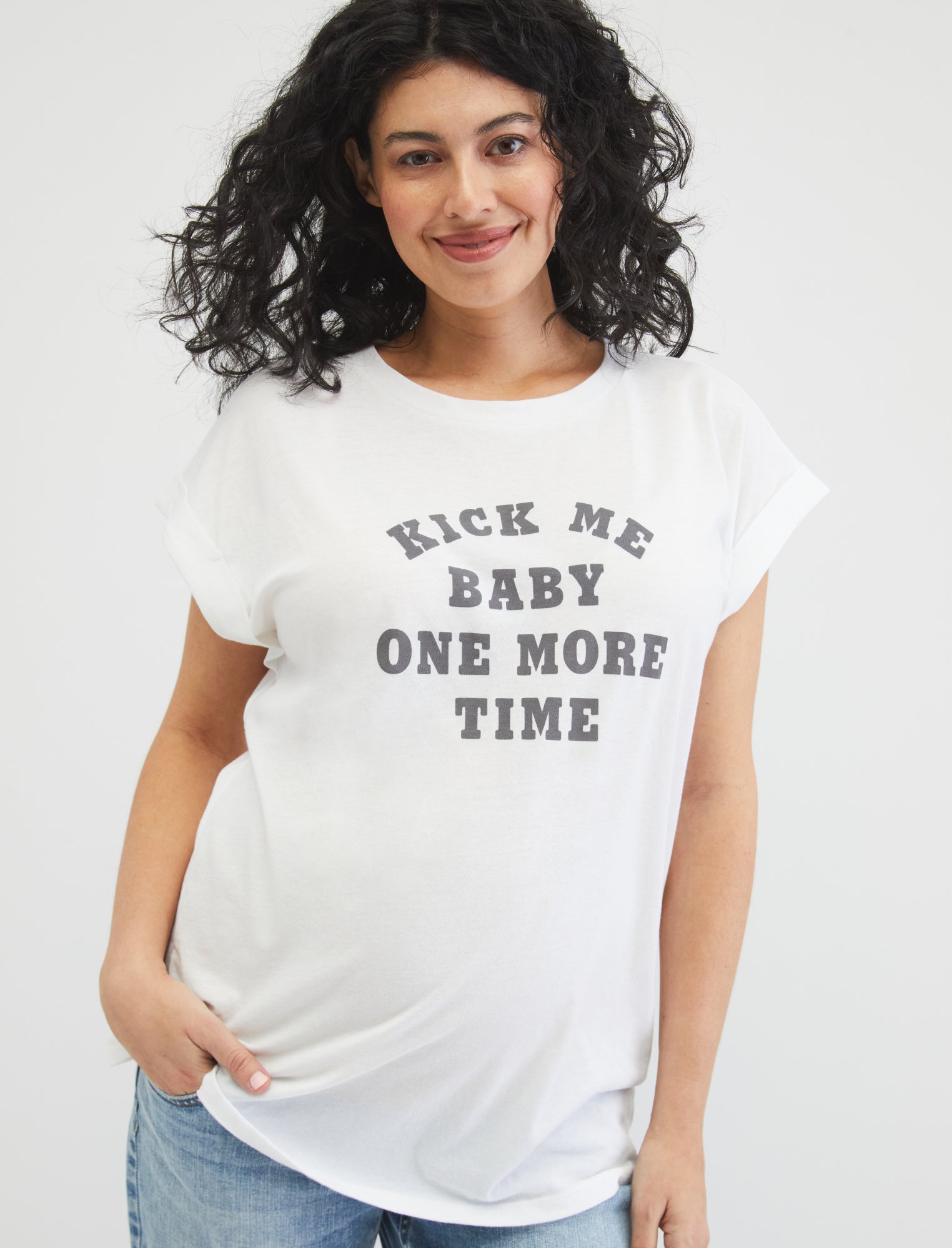 Kickin Funny Pregnancy Gifts Maternity' Maternity T-Shirt