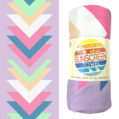 UPF 50+ Sunscreen Towel XL (Blue Anchor) – Luv Bug Co