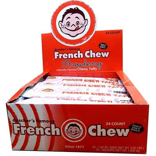 Doscher's French Chew Strawberry Taffy 1.6oz - groovycandies.com ...