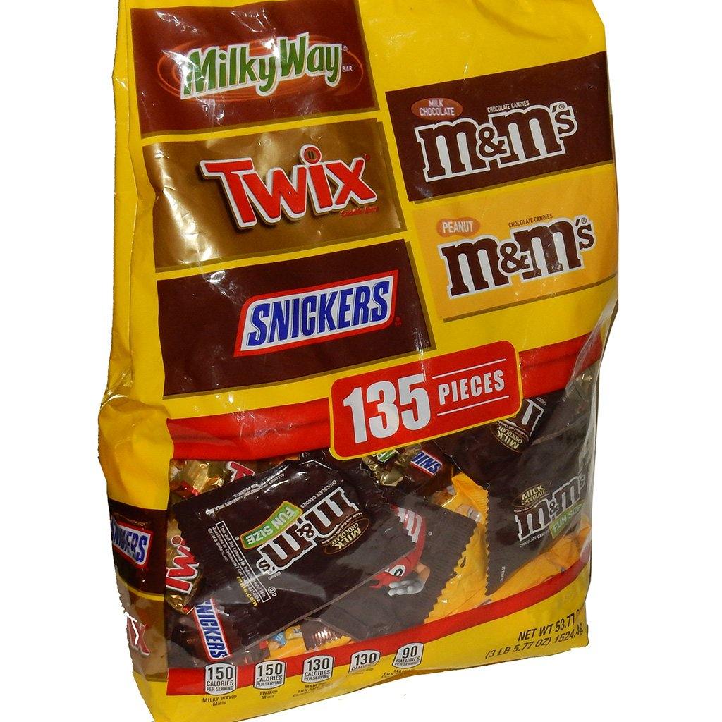Mars Wrigley Fun Size Chocolate Variety Bag - 135 count – GROOVYCANDIES
