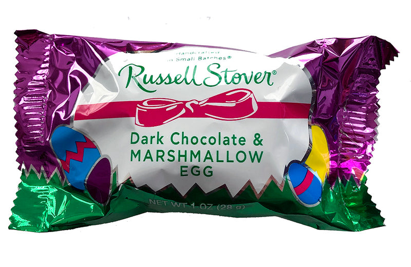 Russell Stover 1 oz dark chocolate  marshmallow egg
