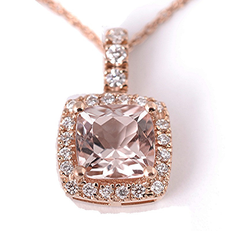 Pink Morganite Necklace | Arthur Weeks & Son Jewelers