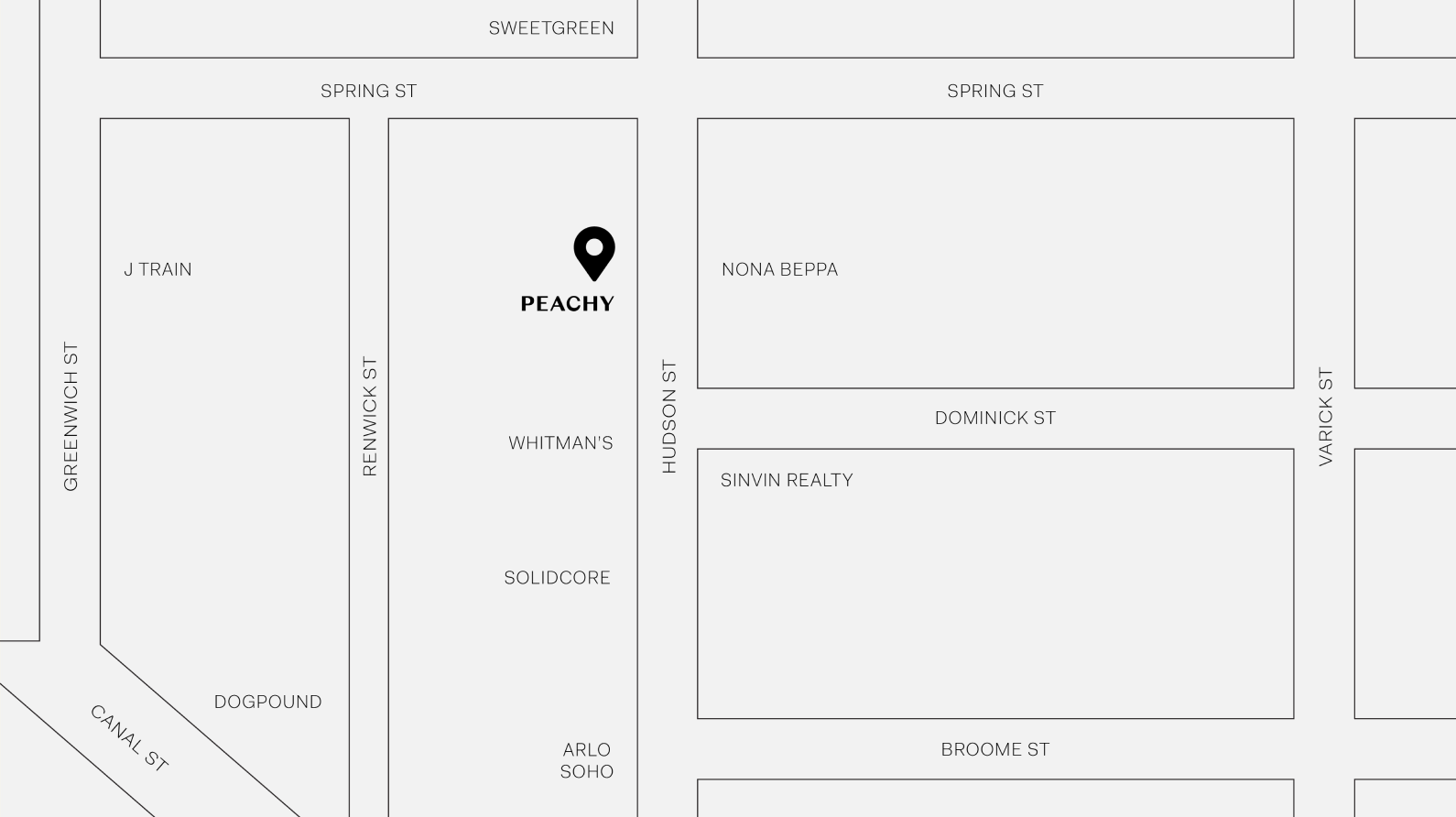 West SoHo map