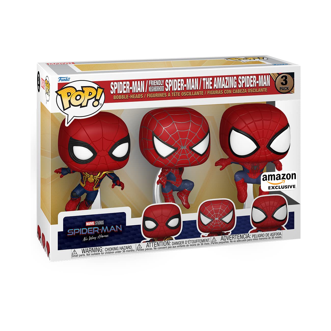 No Way Home 3 Pack Spider-Man 