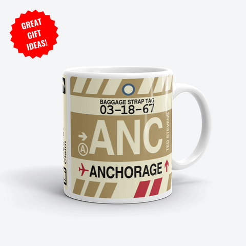 Anchorage Corporate Gifts - ANC Airport Code Merchandise - YHM Designs