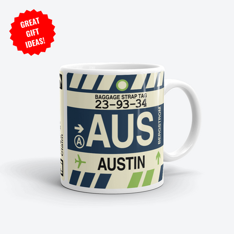 Austin Corporate Gifts - AUS Airport Code Merchandise - YHM Designs