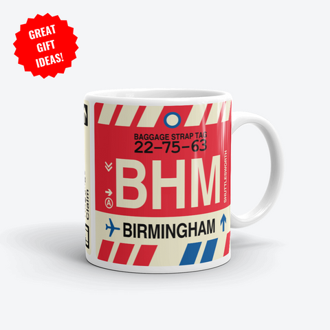 Birmingham Corporate Gifts - BHM Airport Code Merchandise - YHM Designs