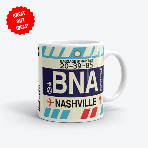 Nashville Corporate Gifts - BNA Airport Code Merchandise - YHM Designs