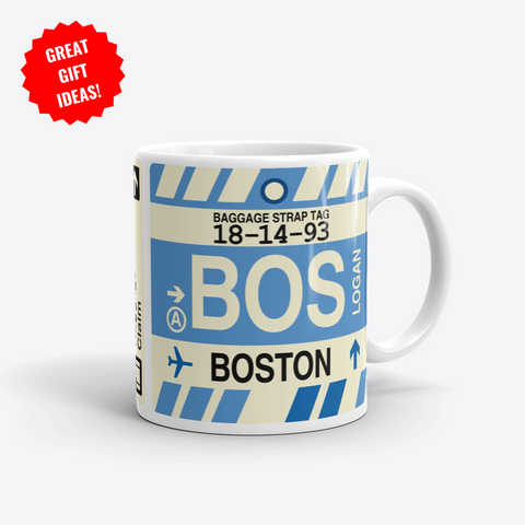 Boston Corporate Gifts - BOS Airport Code Merchandise - YHM Designs