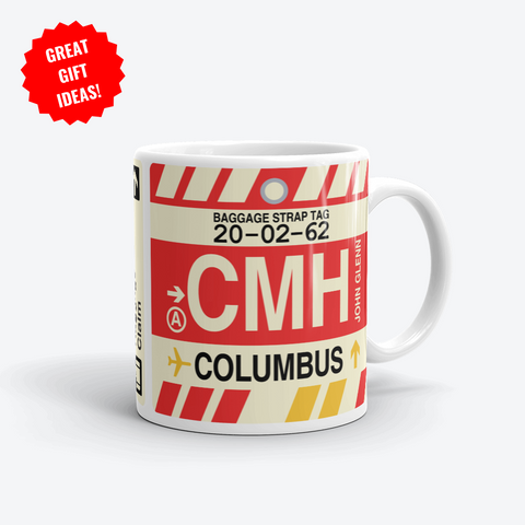 Columbus Girlfriend Gifts - CMH Airport Code Merchandise - YHM Designs