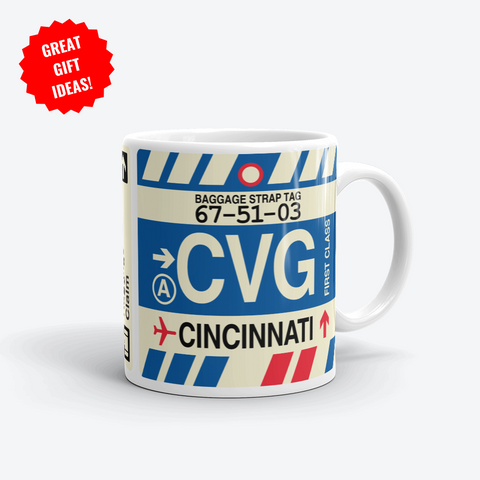 Cincinnati Corporate Gifts - CVG Airport Code Merchandise - YHM Designs