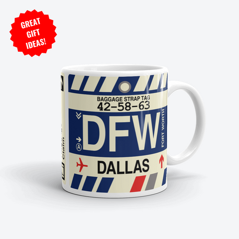 Dallas Corporate Gifts - DAL & DFW Airport Code Merchandise - YHM Designs