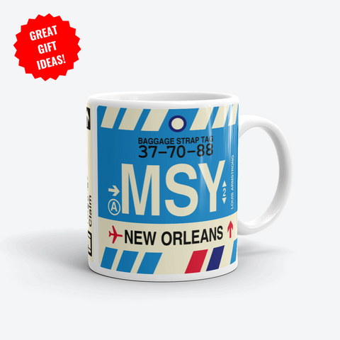 New Orleans Corporate Gifts - MSY Airport Code Merchandise - YHM Designs