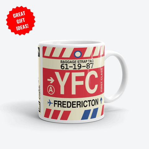 Fredericton Corporate Gifts - YFC Airport Code Merchandise - YHM Designs