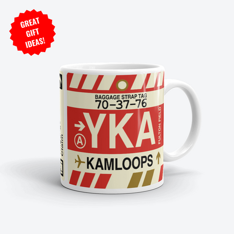 Kamloops Gifts for Travellers - YKA Airport Code Merchandise - YHM Designs