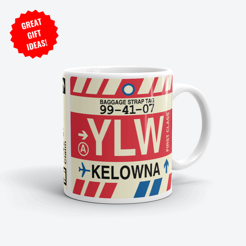 Kelowna Corporate Gifts - YLW Airport Code Merchandise - YHM Designs